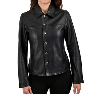 Frye Women's Classic Black Leather Jacket
